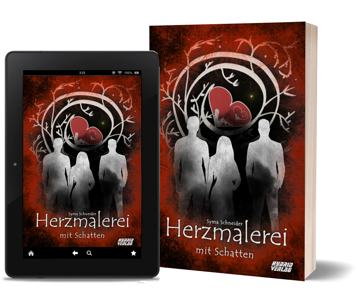 Herzmalerei mit Schatten